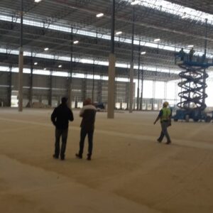 Diamatic floor grinder - floor preparation site
