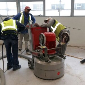 Triple Head Planetary Floor grinder demo