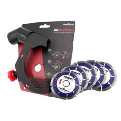 Dust-Free Deal - AirDUSTER plus 5x 115mm Masonry Angle Grinder Blades